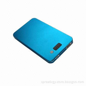 Li-ion Polymer Mobile Power Bank, 4000mAh Capacity, Super Thin Design